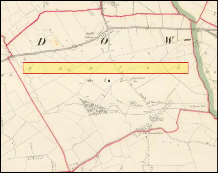 'Errill' marcáilte ar léarscáil 6" na Suirbhéireachta Ordanáis.
© Tailte Éireann