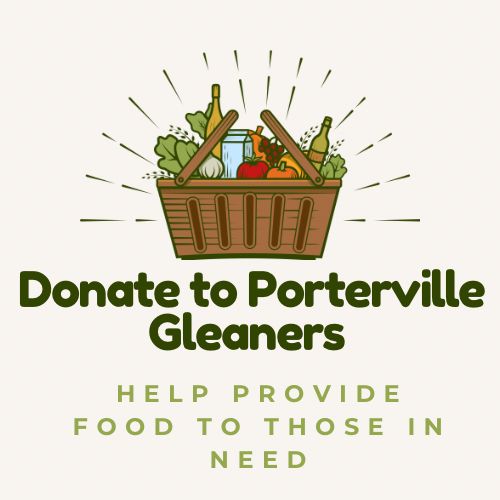 PCAN is proud to have donated food and $385 to Porterville Gleaners. Donations are accepted and volunteers are needed. Located at 680 S Main St, Porterville, CA 93257
