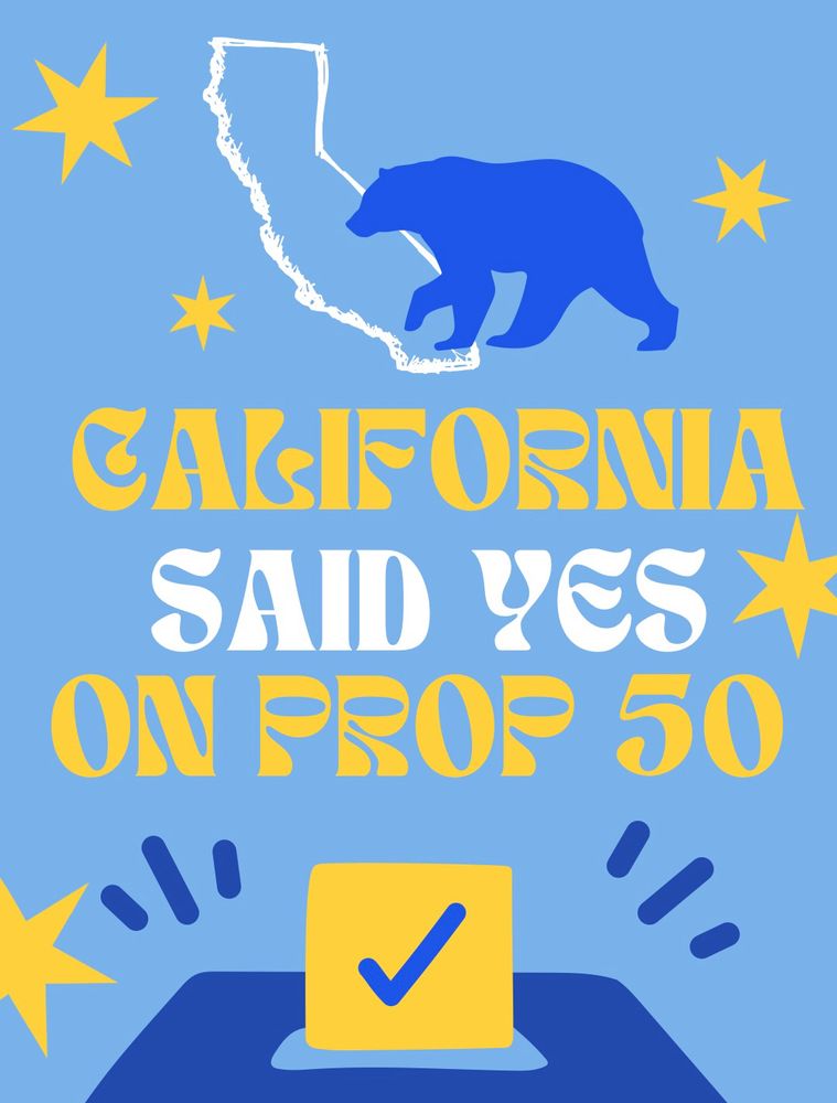 Prop 50 has officially passed! This is a huge step for the future of California that was made possible by the voters. Thank you to everyone who went out and voiced their vote, it is our job to fight for a better California.