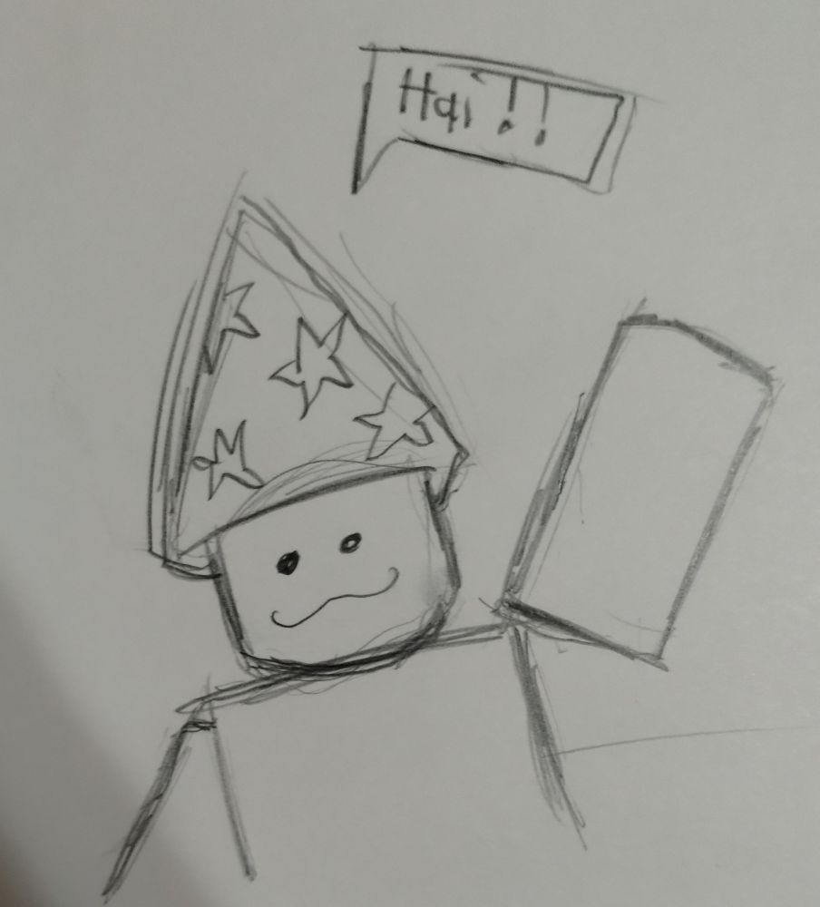 Doodle of Party Noob.