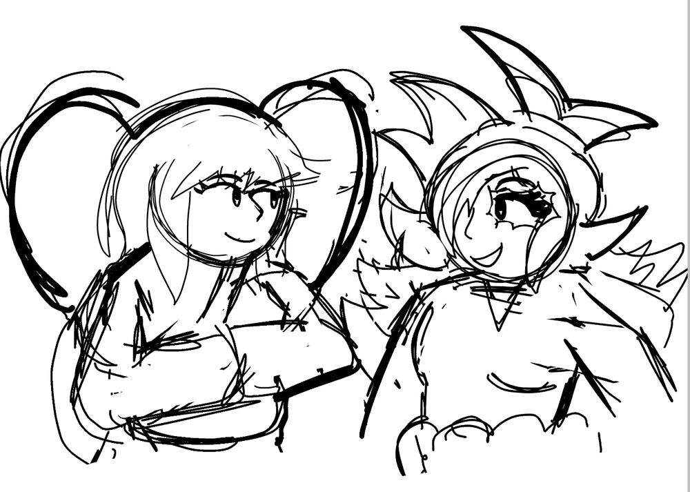 Doodle of Butterfly (left) & Dreamscape (right)!