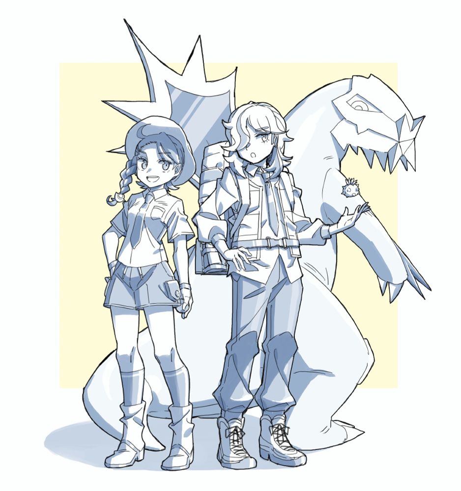 ポケモンSVのアオイとペパーとセグレイブ