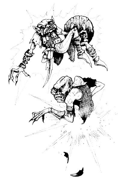 Goblins by John Blanche from GOB spell in Sorcery!