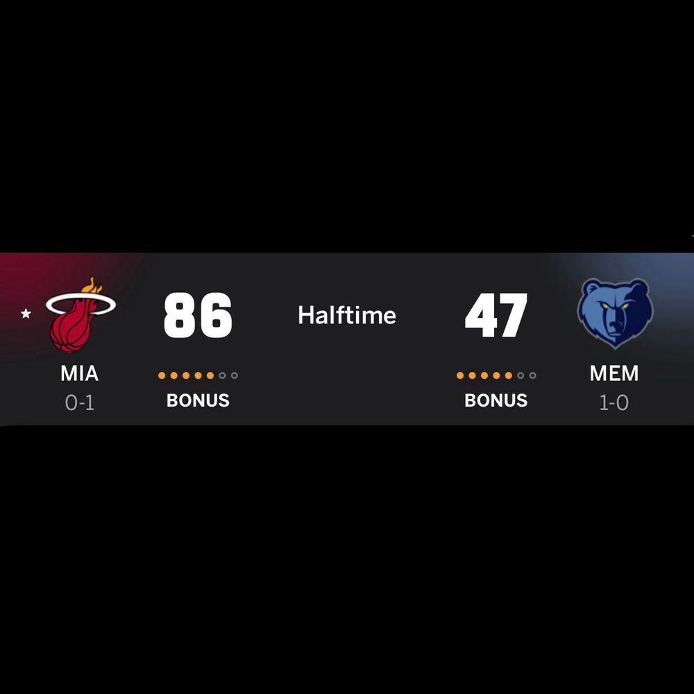 Heat scored the most points they ever have in the first half of a game. 