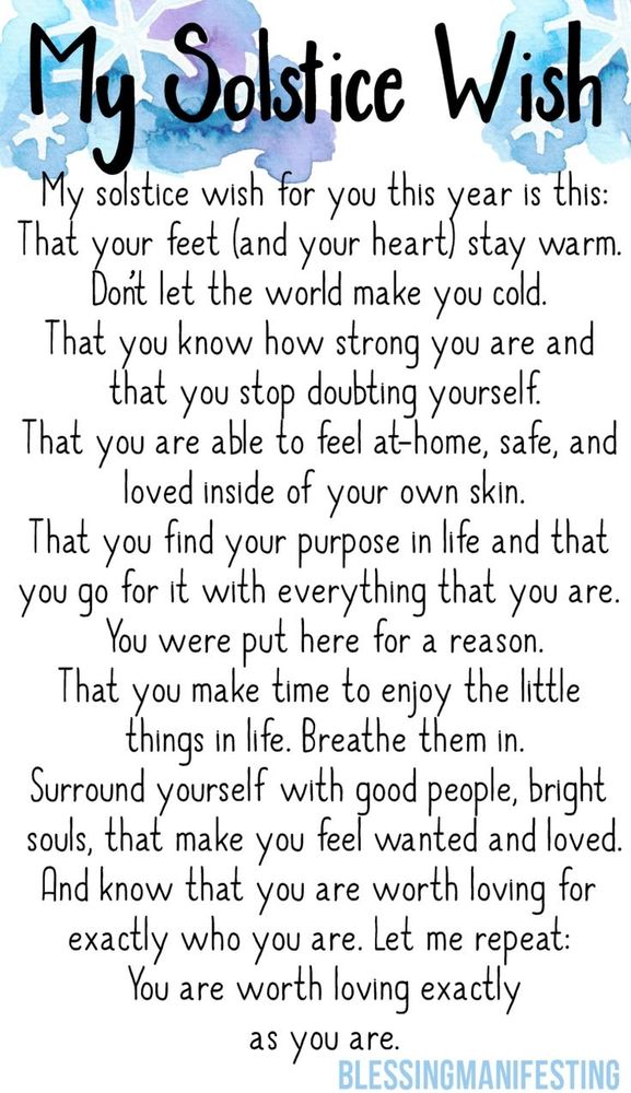 My solstice wish...