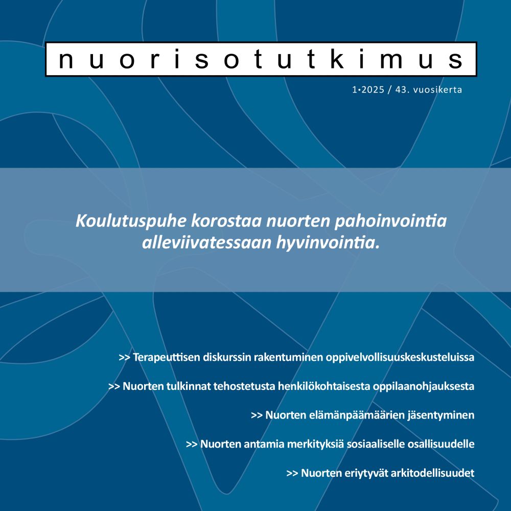 Nuorisotutkimus-lehden 1 2025 etukansi
