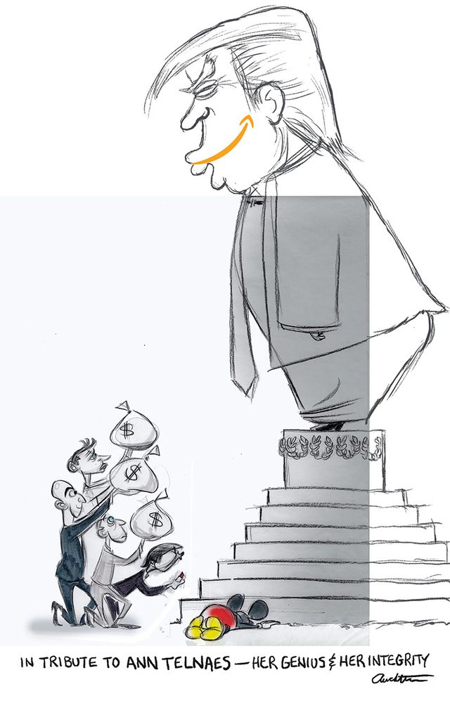 Cartoon: Tribute to Ann Telnaes's work