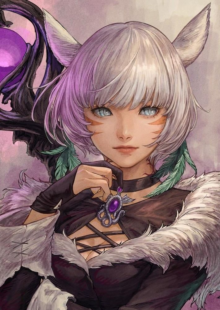 Y'shtola art from the ffxiv official LINE calendar 