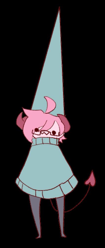 Art of Tiki’s demon persona draw in a gnomes outfit. Art by Shenpai for her Scuffathon stream