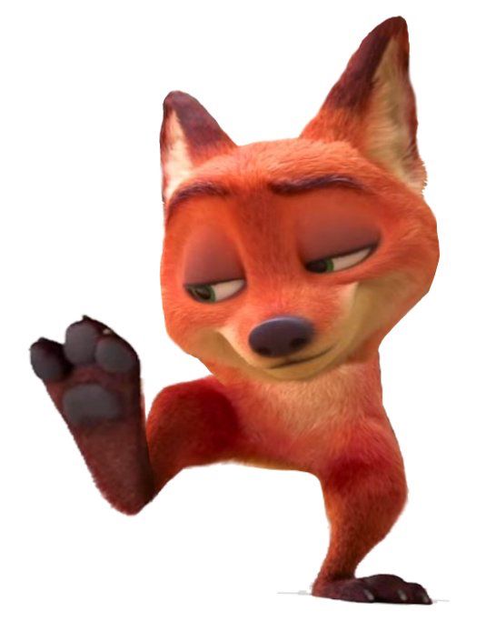 nick wilde from zootopia but just his head on two legs (originally made by fristdynamo)