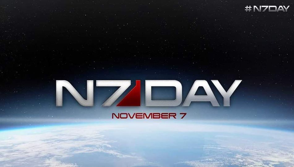Text against a background of Earth as seen from space: "Nyday November 7"