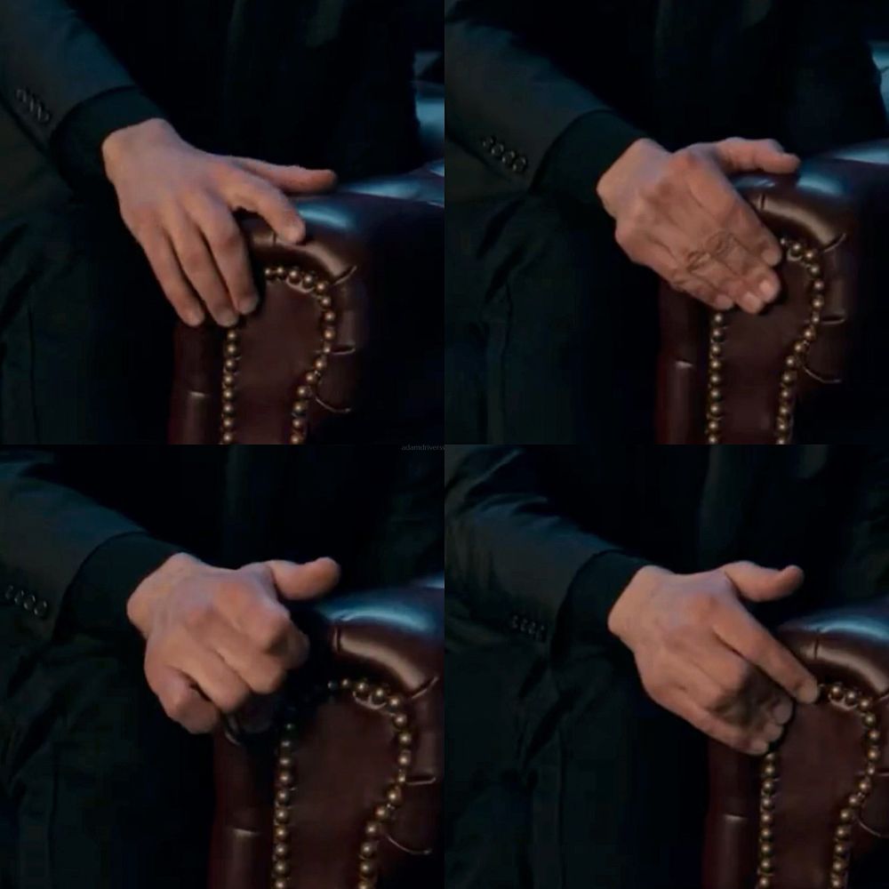 adam drivers big BIG fingers which are the cause for me spiralling today and probably all I’ll think about for the weekend