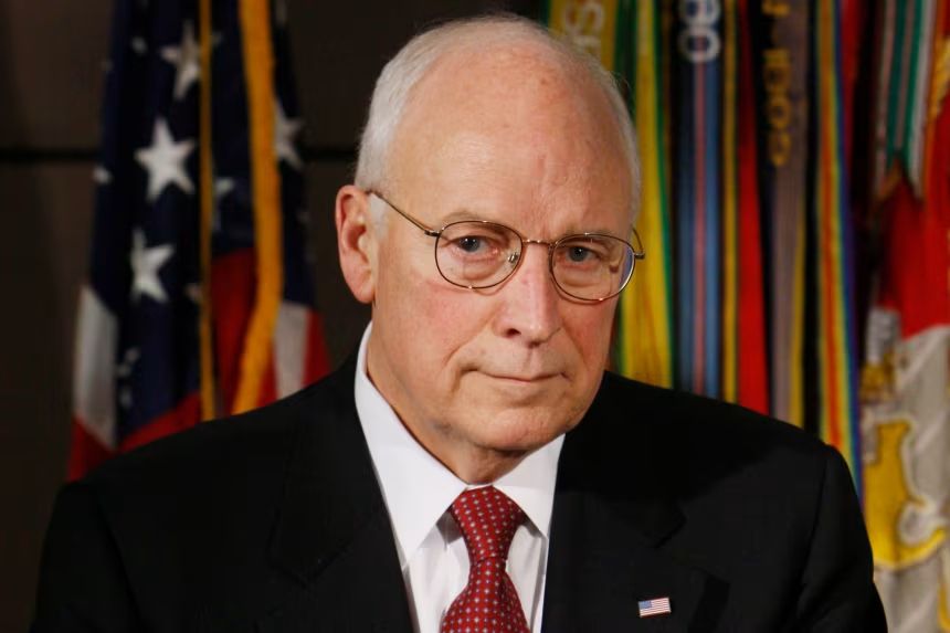 The blood-filled sack containing Dick Cheney