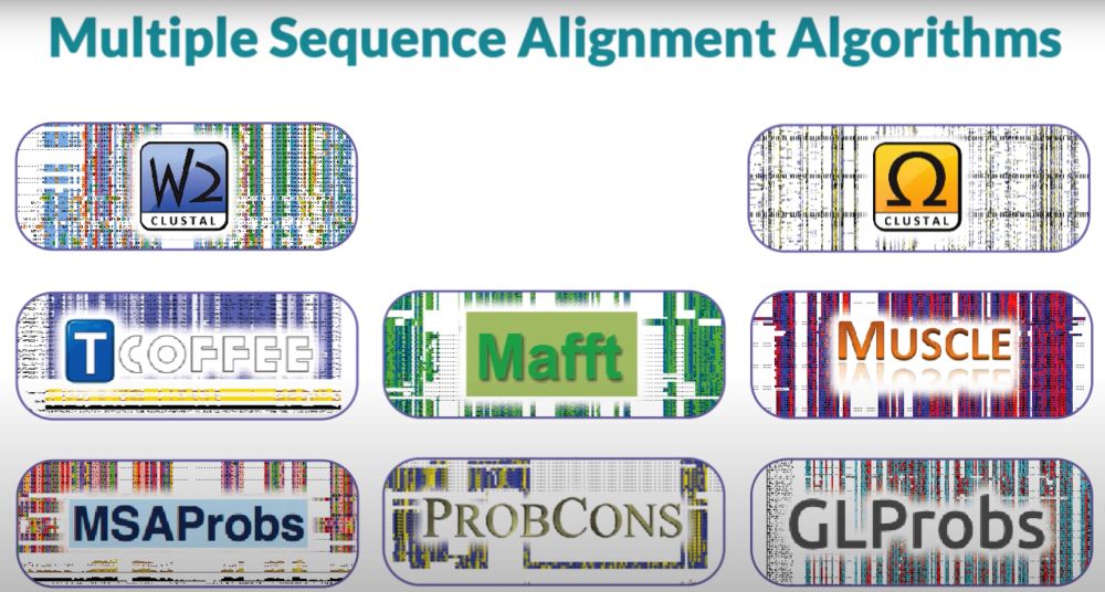 Alignment algorithms available from within Jalview.