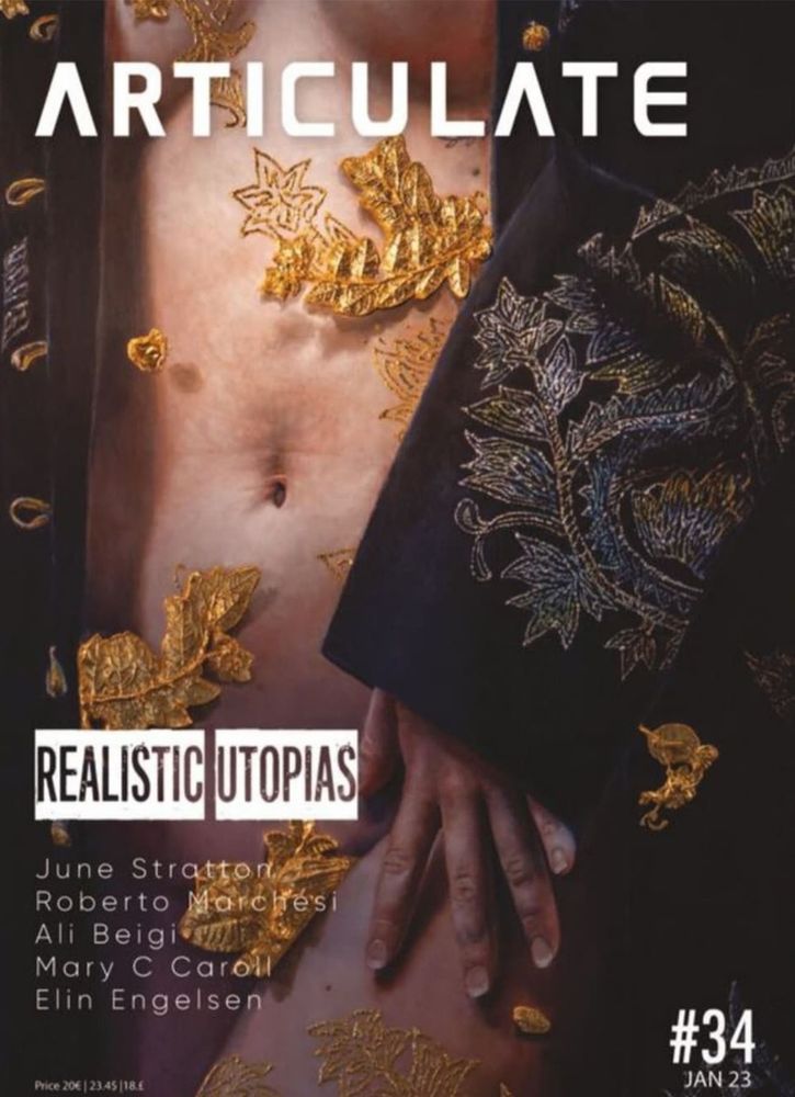 Articulate Magazine 
"Gilded Torso " oil plaster gold leaf 
