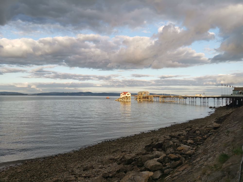 Pier and clouds 