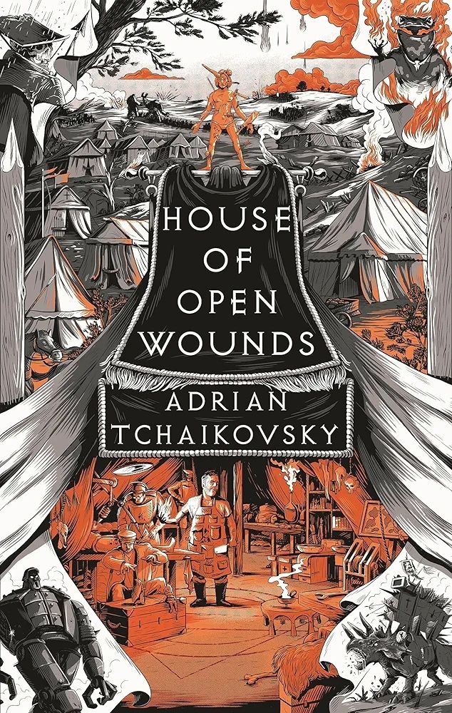 Book cover of House of Open Wounds by Adrian Tchaikovsky 