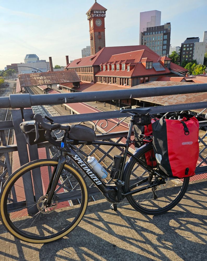 View of the Portland train station. 