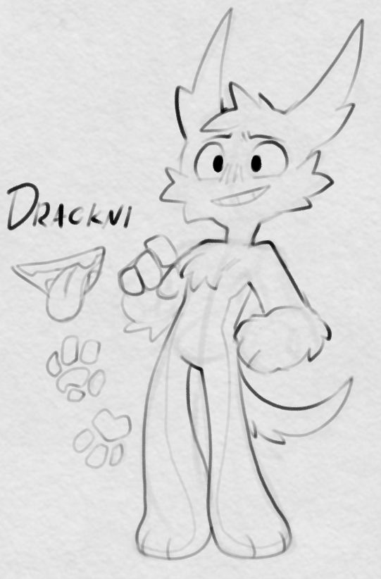 Drackni mouth paws fullbody 