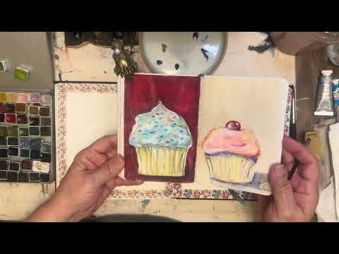 Painting Demo with Deep Deep Light Watercolors 