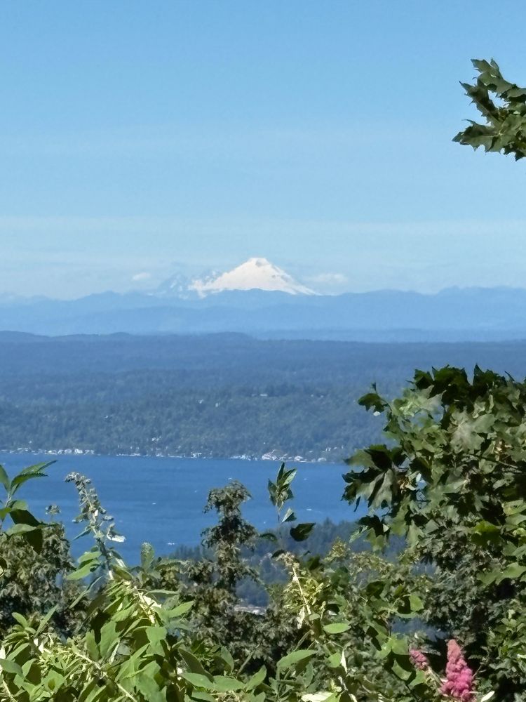 Mt. Baker, as viewed from Cougar Mountain and across Lake Sammamish.