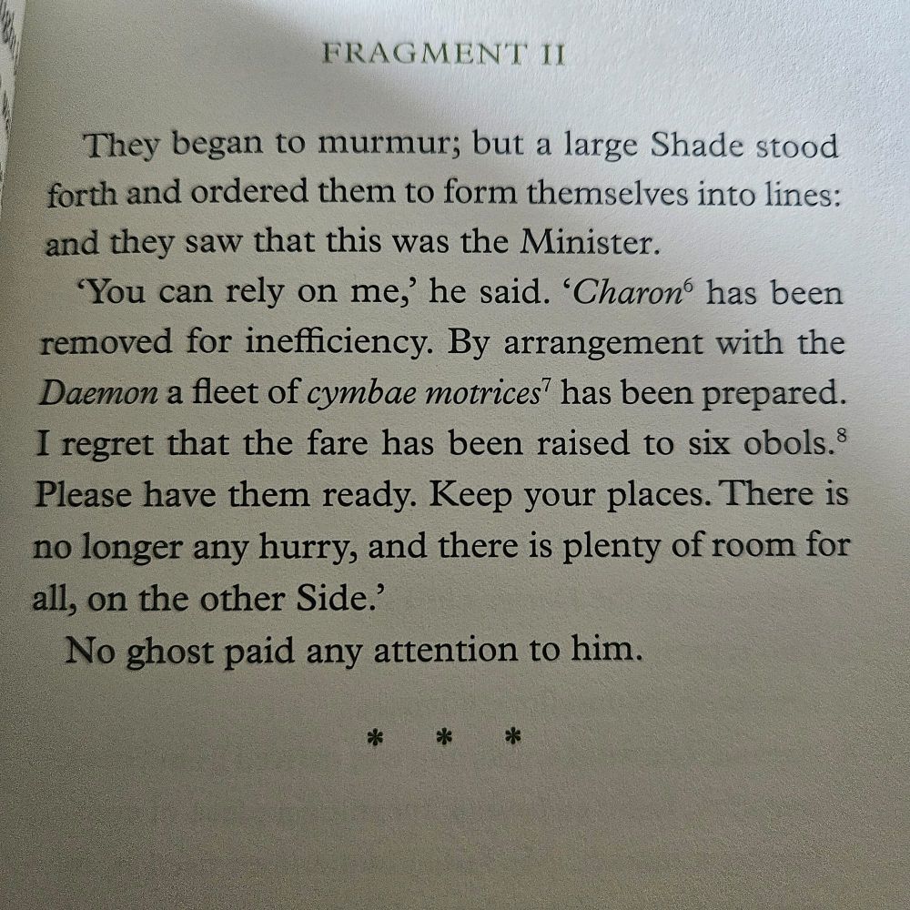Final part of Fragment II of The Bovadium Fragments by JJR Tolkien