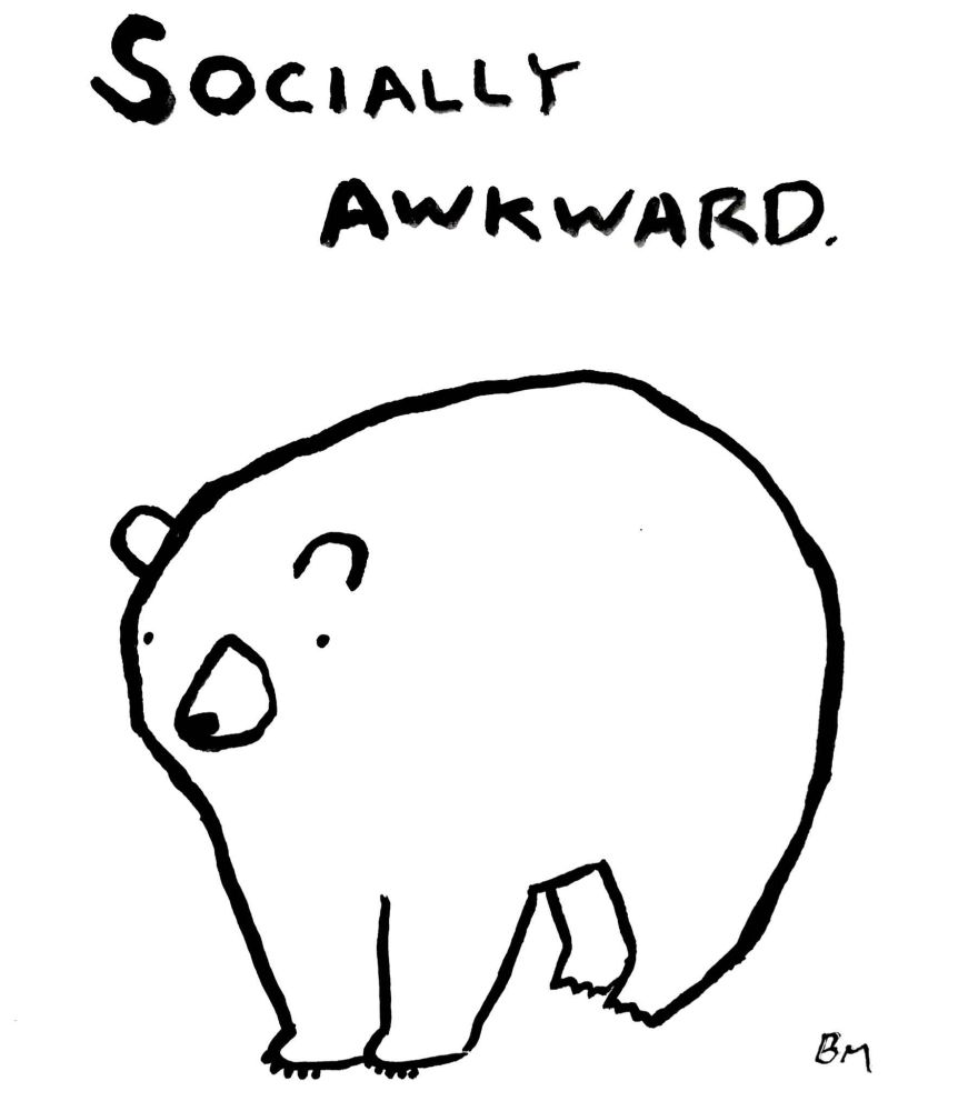 Socially Awkward Bear