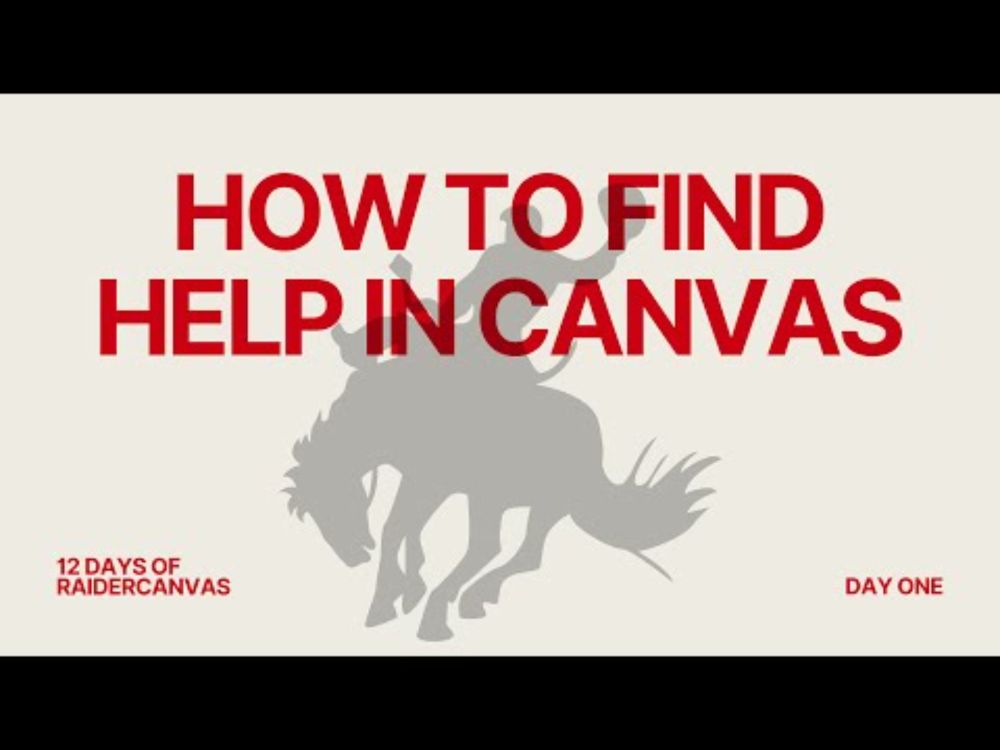 How to find help in Canvas
