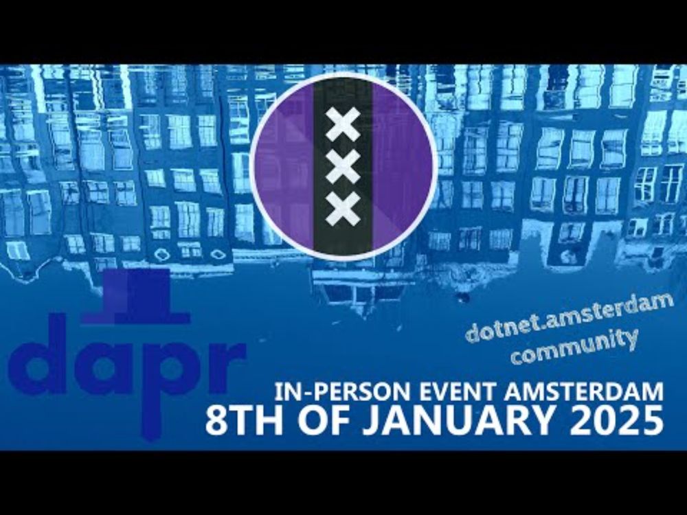 dotnet.amsterdam - Dapr event promo, 8 jan 2025