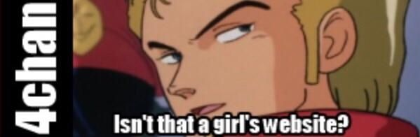 "Isn't that a girl's website?"