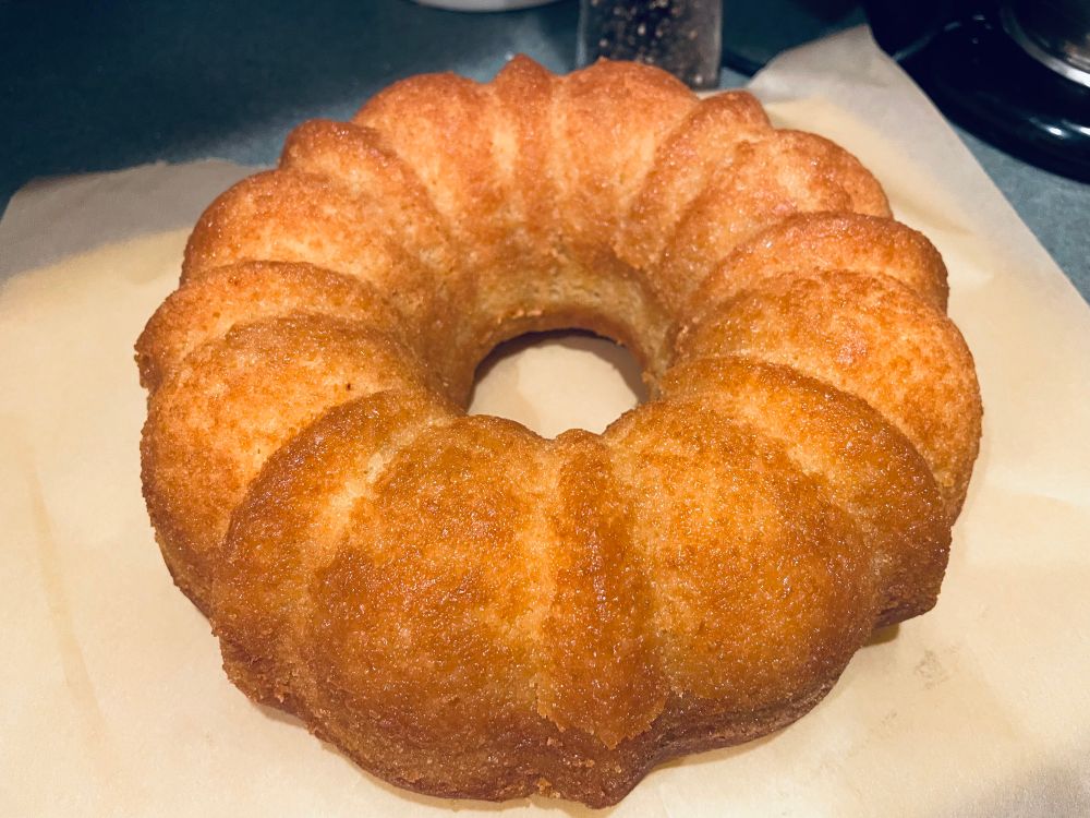 An innocent looking bundt cake. 