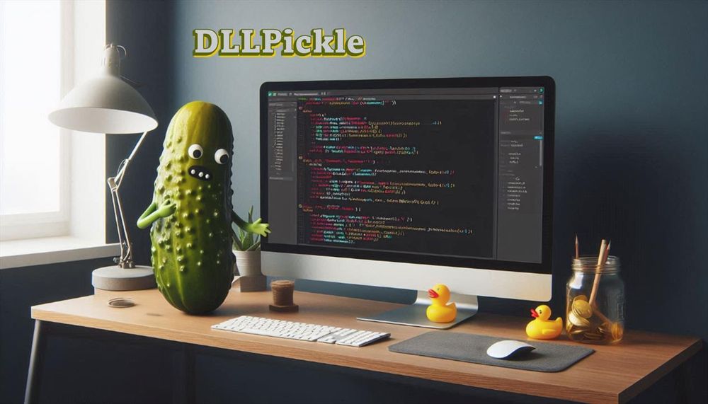A stressed pickle trying to explain their code problem to a rubber duck.