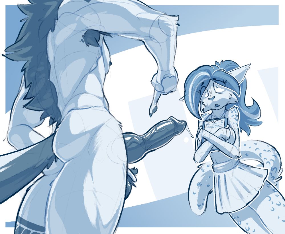 Turq presents his dick to the intern girl, who looks shocked and worried
