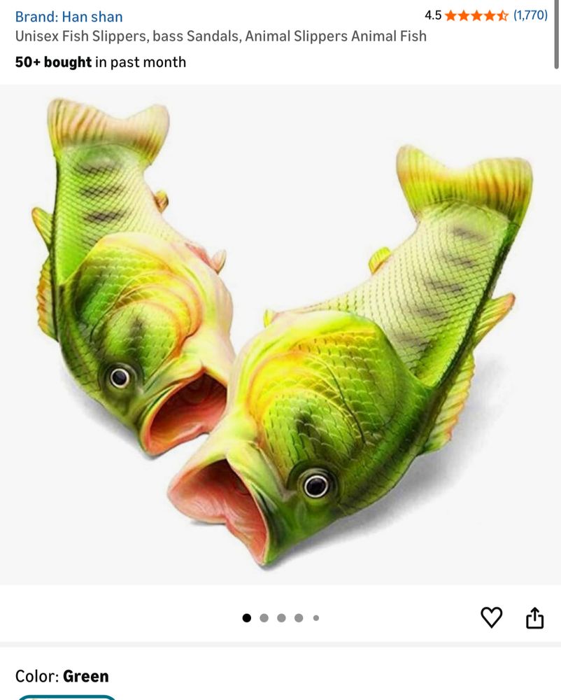 Bass slippers from Amazon