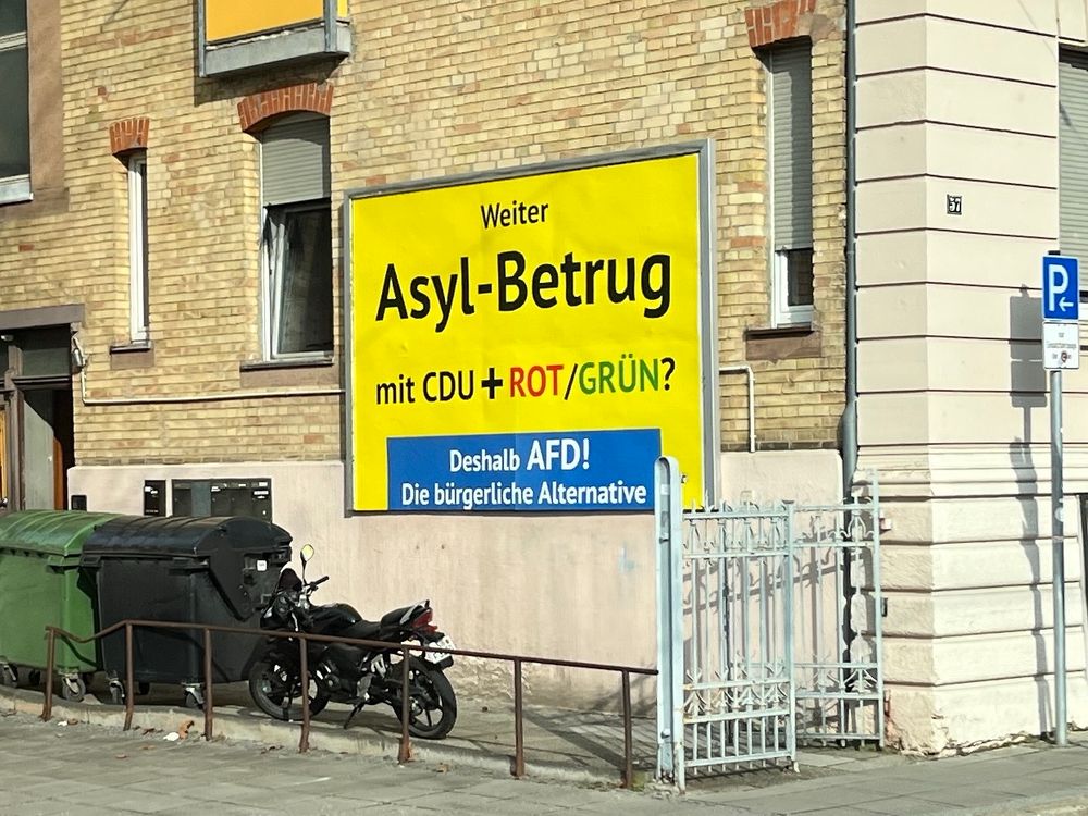Plakatwerbung für noAfD in Stuttgart 