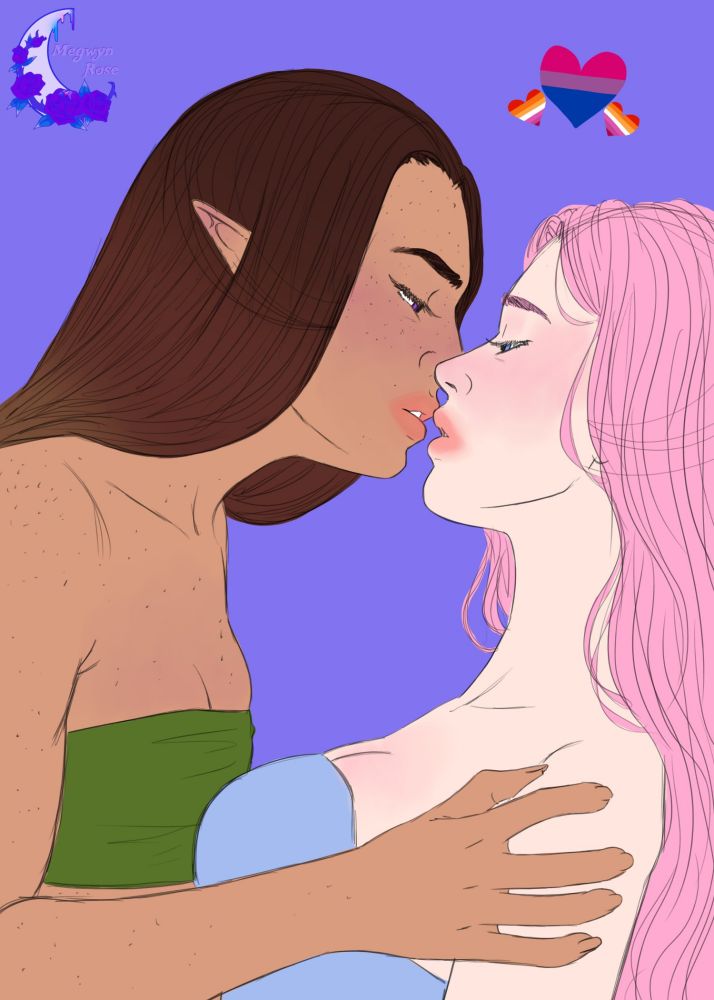 Hazel (Sunshine) and Juniper about to kiss 💋 