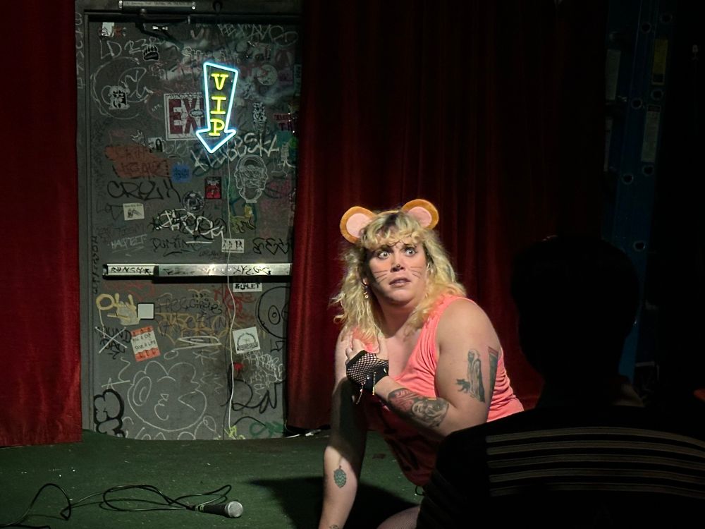 Me looking up terrified