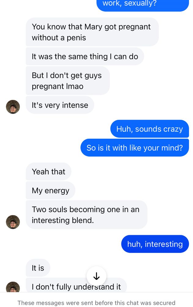 My boyfriend explaining that he’s amble to give mind cums like the Angel Gabriel