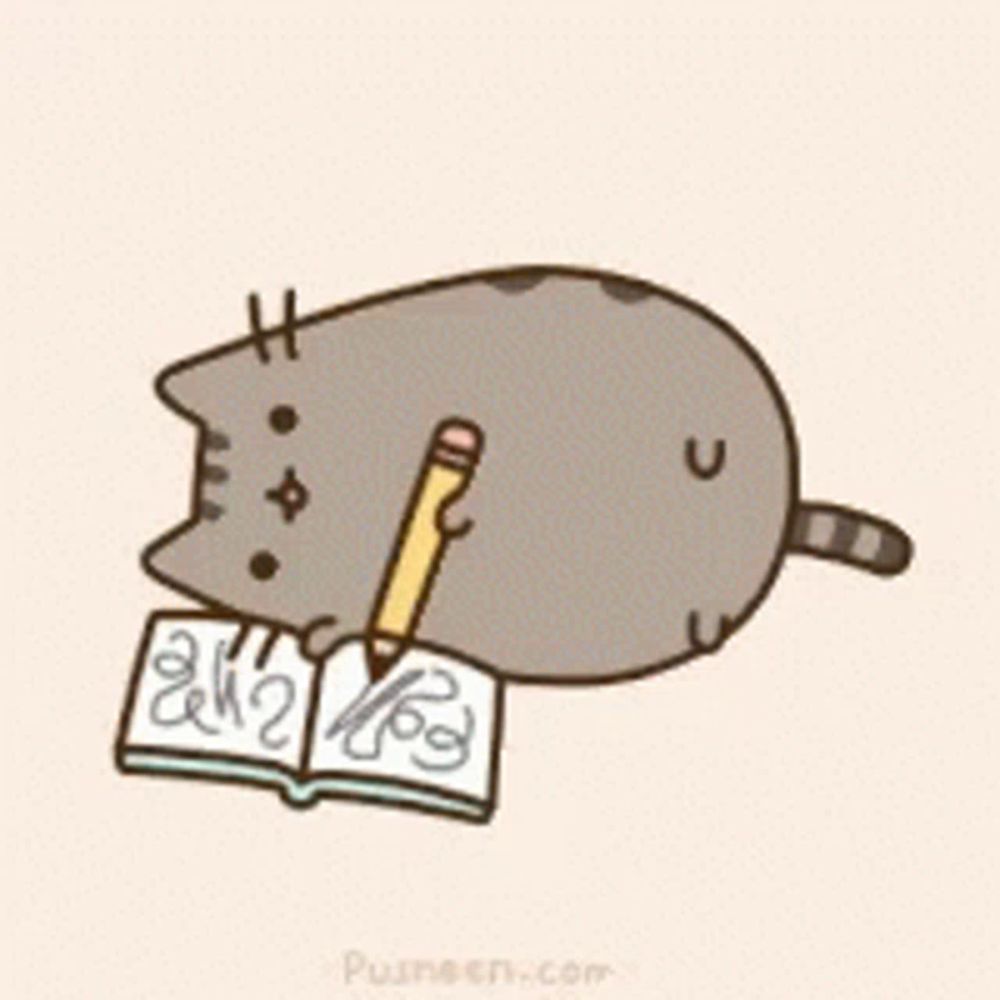 Drawing Pusheen GIF