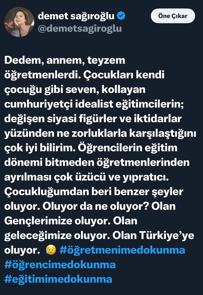 #öğretmenimedokunma 