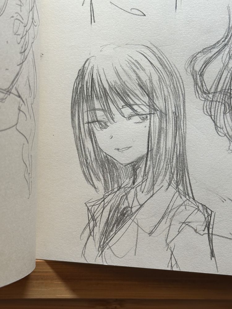 Random anime girl found in my sketchbook :0