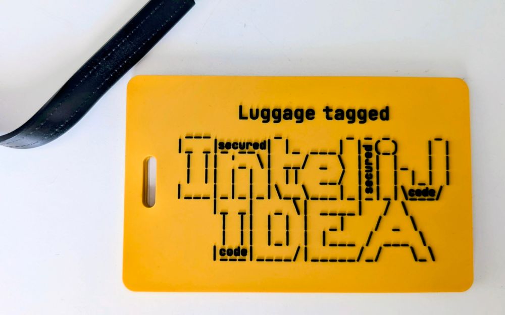 IntelliJ IDEA luggage tag
