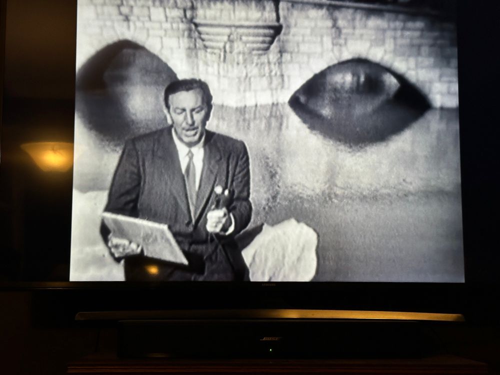 Walt giving the dedication for Fantasyland. 