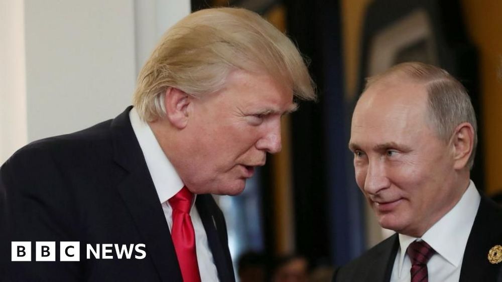 The US president says talks with Putin on Friday will be a "feel-out meeting" aimed at urging Russia to end the war in Ukraine.