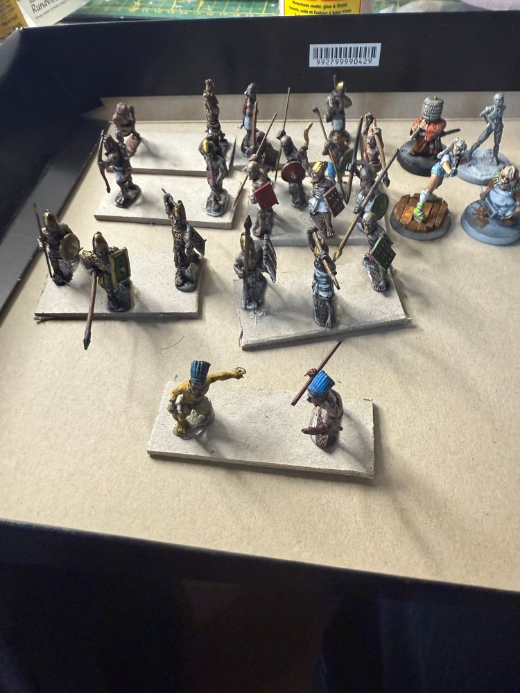 A 25mm size wargames army for wrg dba rules, plus some random sf and fantasy