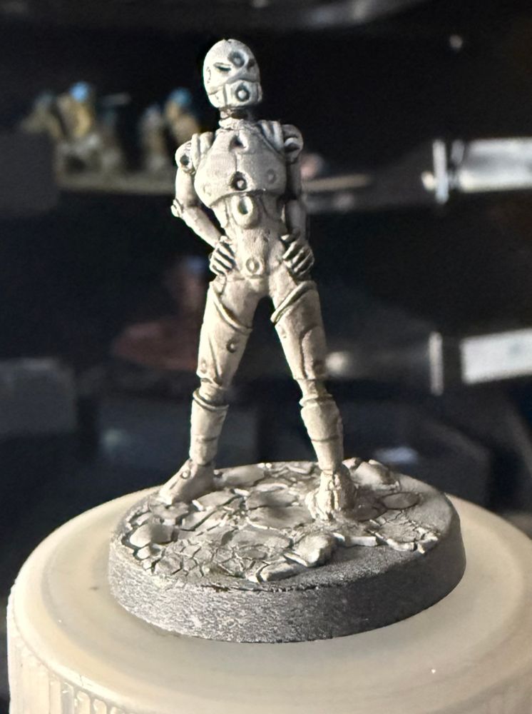 A Heresy Miniatures robot.