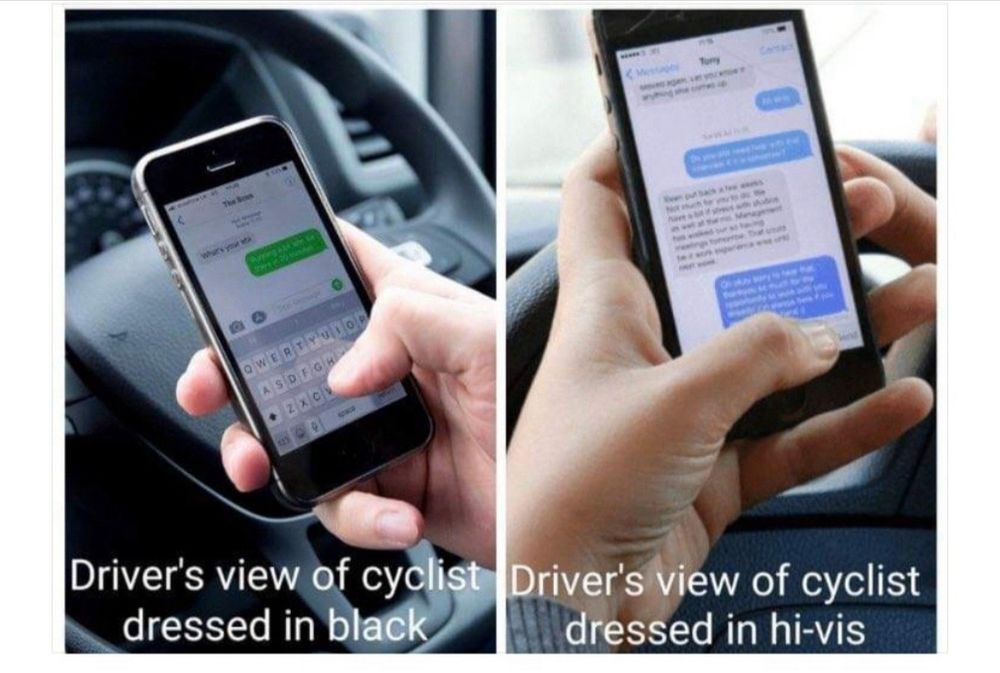 High vis doesn't work against mobile phones