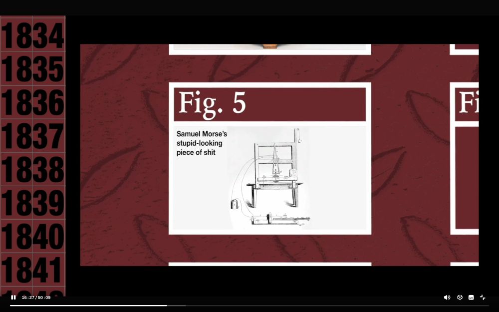Fig. 5: Samuel Morse's stupid-looking piece of shit