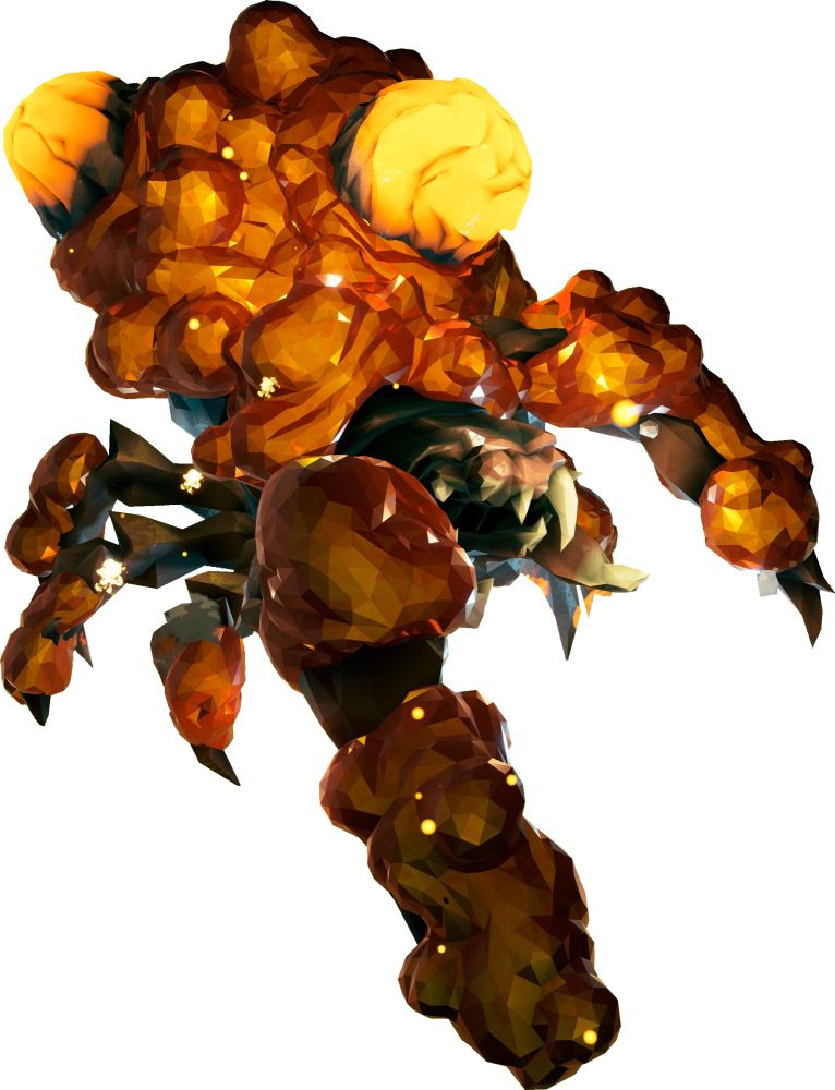 how the monster looks in the video game