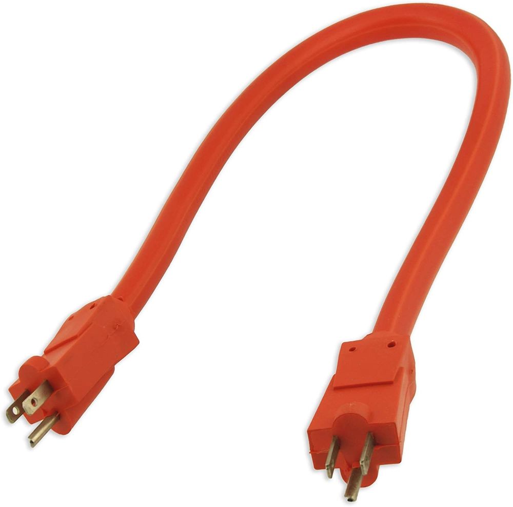 power cable with prongs on both ends